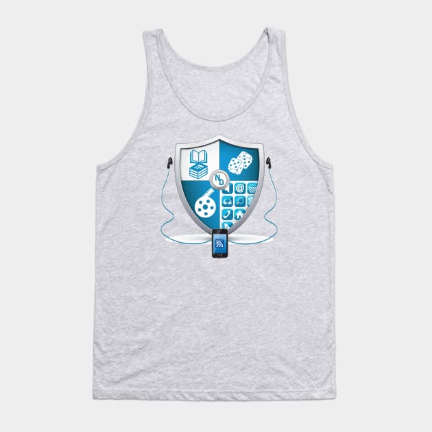 The Nerd's Domain Coat of Arms Tank Top by The Nerd's Domain